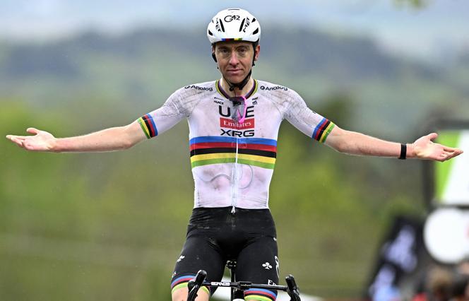 Tadej Pogacar won La Flèche Wallonne, in Huy (Belgium) for the second time in his career on April 23, 2025.