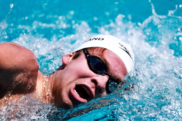 Léon Marchand third of the 400 m freestyle at Pro Swim Series in Fort Lauderdale, Florida
